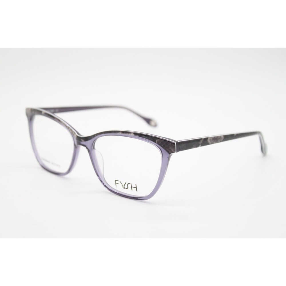 NEW FYSH 3680 S407 PURPLE SNAKE AUTHENTIC EYEGLASSES 55-17